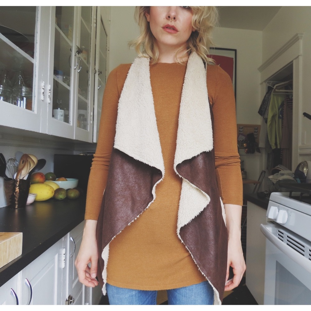 Faux Suede Vest